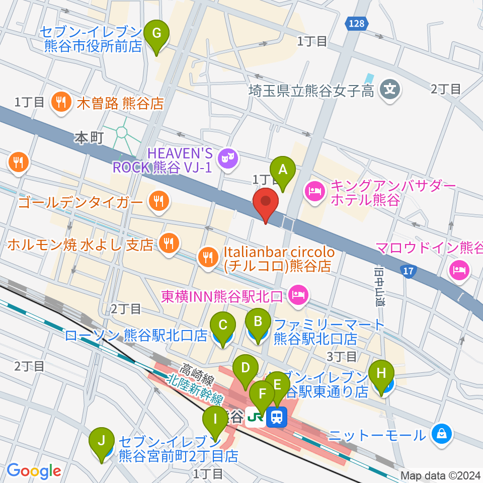 モルタルレコード周辺のコンビニエンスストア一覧地図