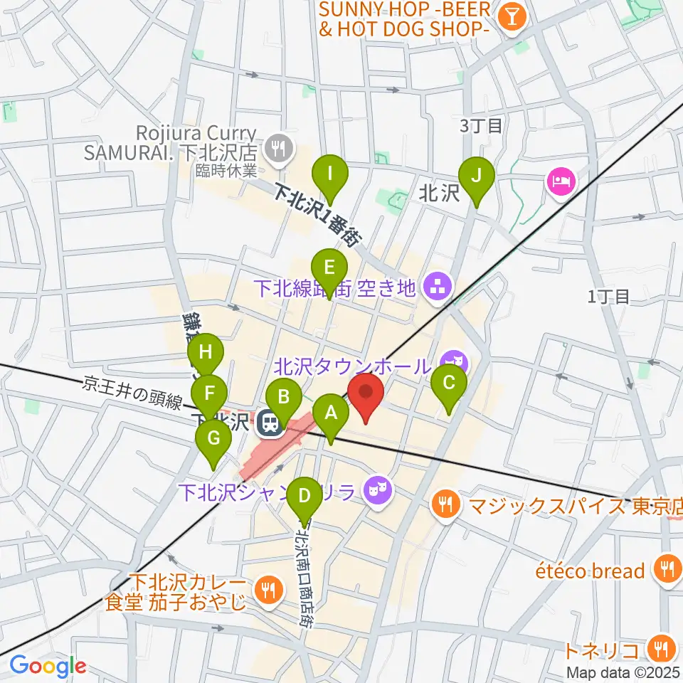 新宿レコード周辺のコンビニエンスストア一覧地図