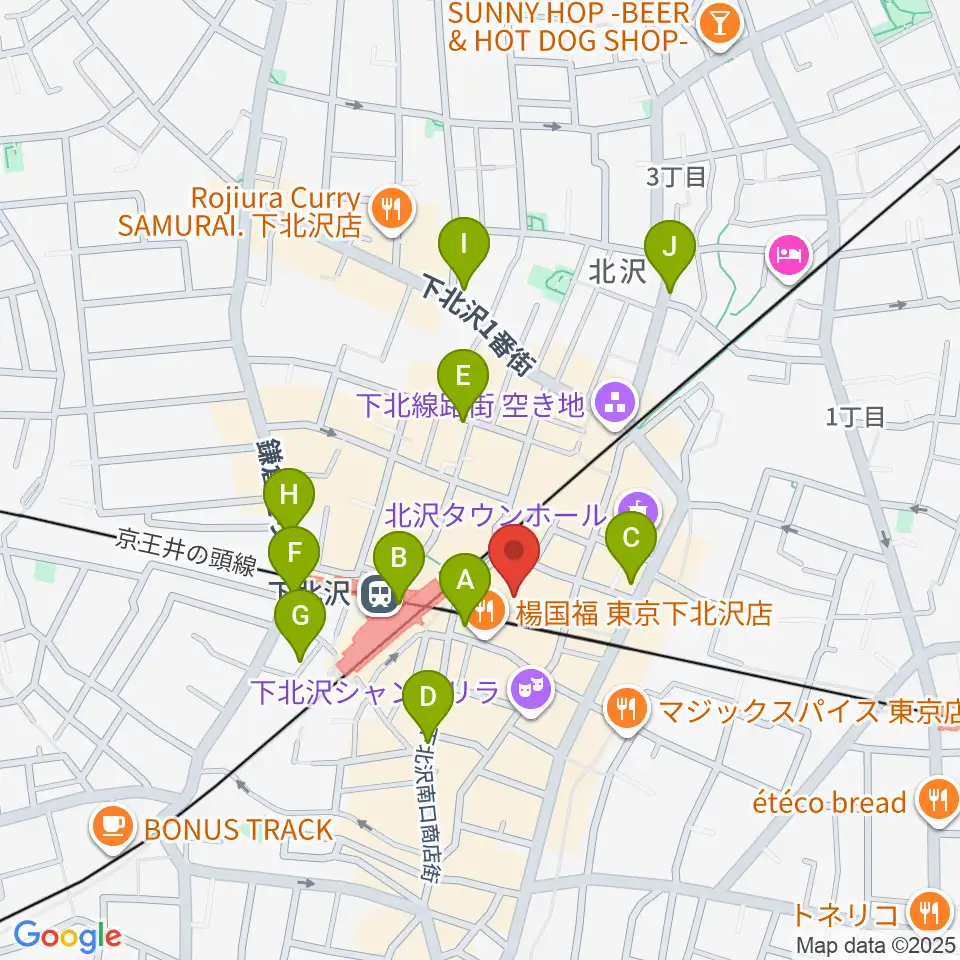 新宿レコード周辺のコンビニエンスストア一覧地図