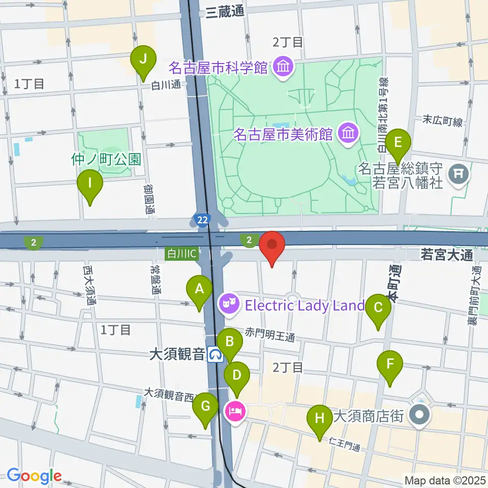 DISK HEAVEN 名古屋周辺のコンビニエンスストア一覧地図