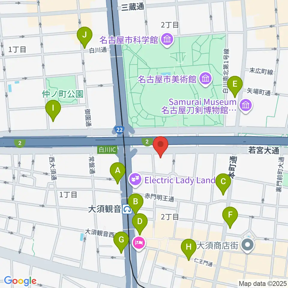 DISK HEAVEN 名古屋周辺のコンビニエンスストア一覧地図