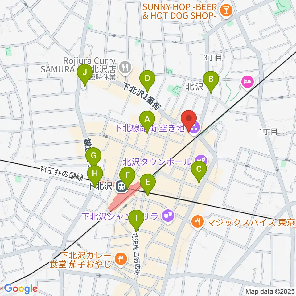 JET SET TOKYO下北沢店周辺のコンビニエンスストア一覧地図