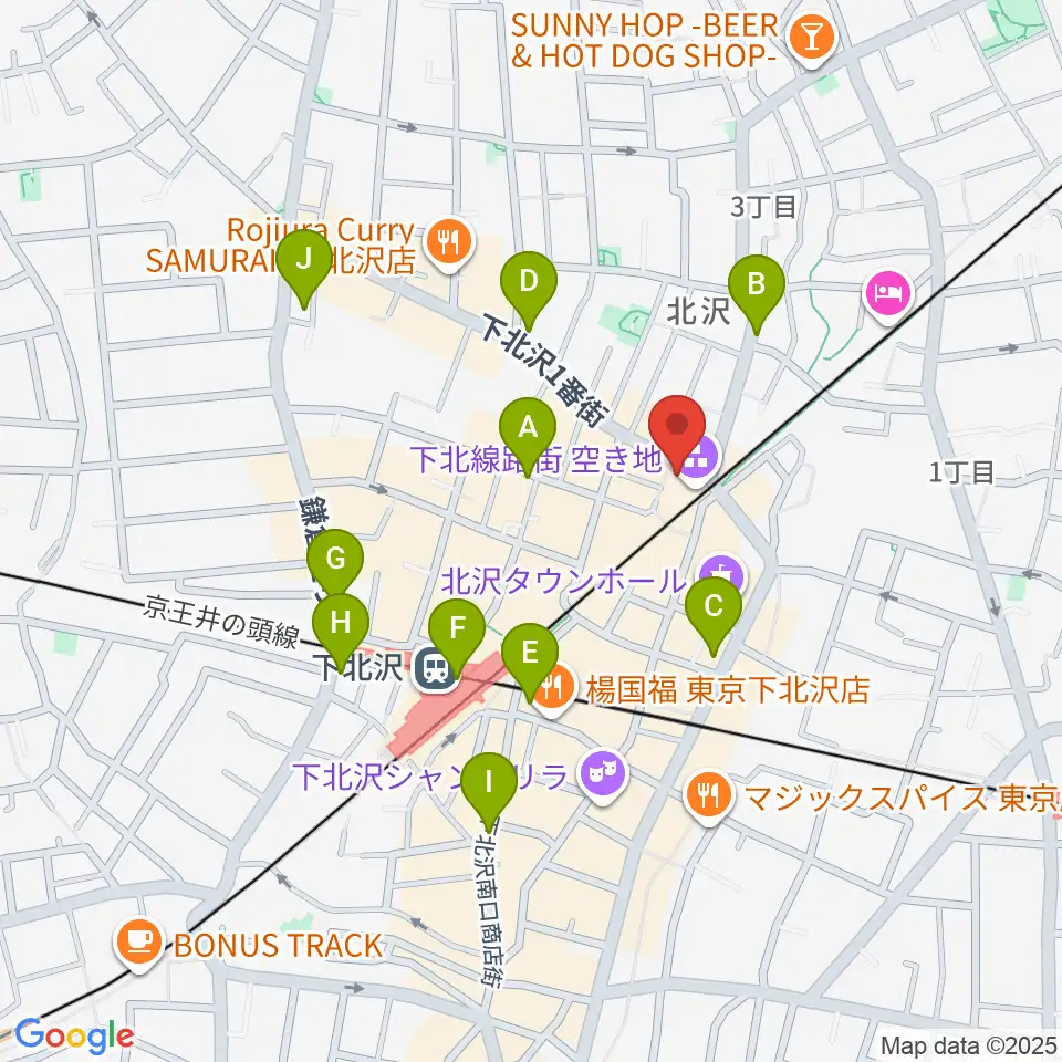 JET SET TOKYO下北沢店周辺のコンビニエンスストア一覧地図