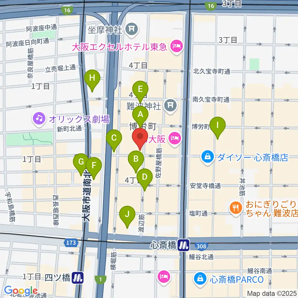 ESPECIAL RECORDS周辺のコンビニエンスストア一覧地図