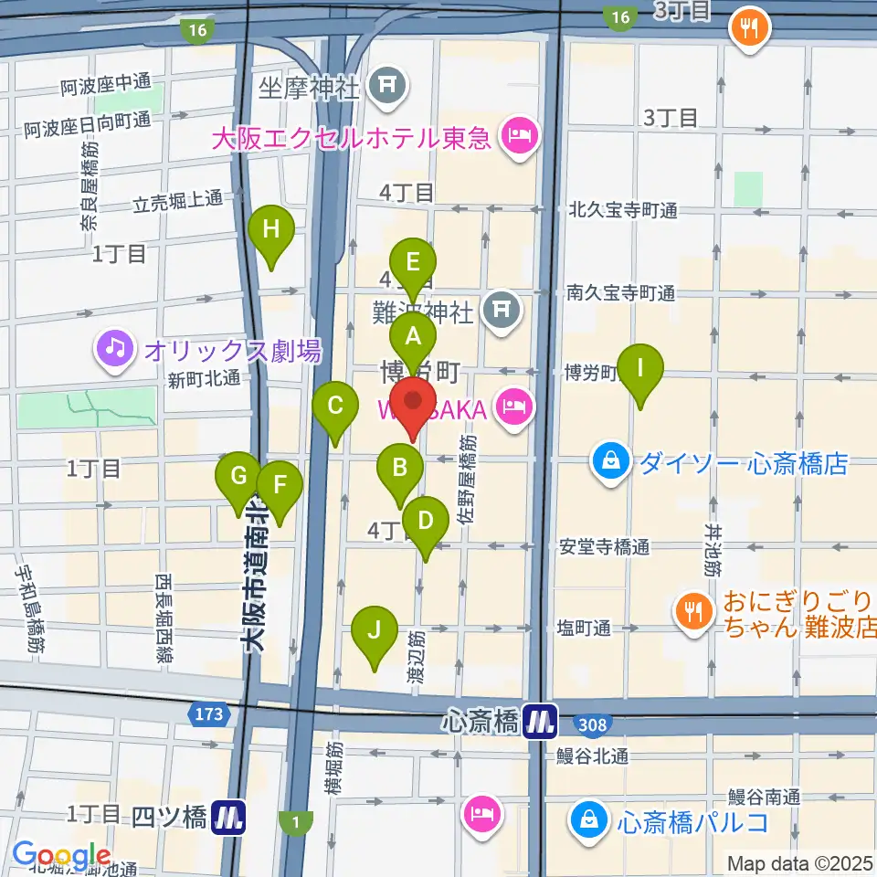 ESPECIAL RECORDS周辺のコンビニエンスストア一覧地図