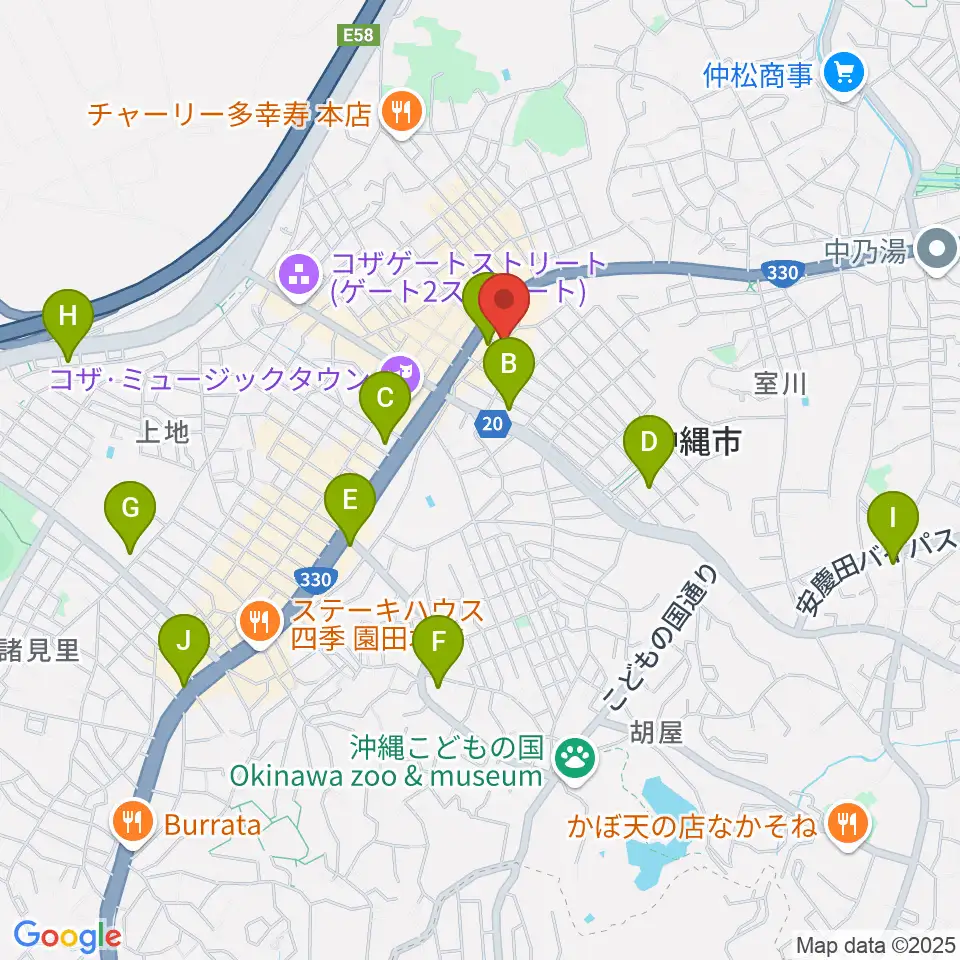 ZIGZAG周辺のコンビニエンスストア一覧地図