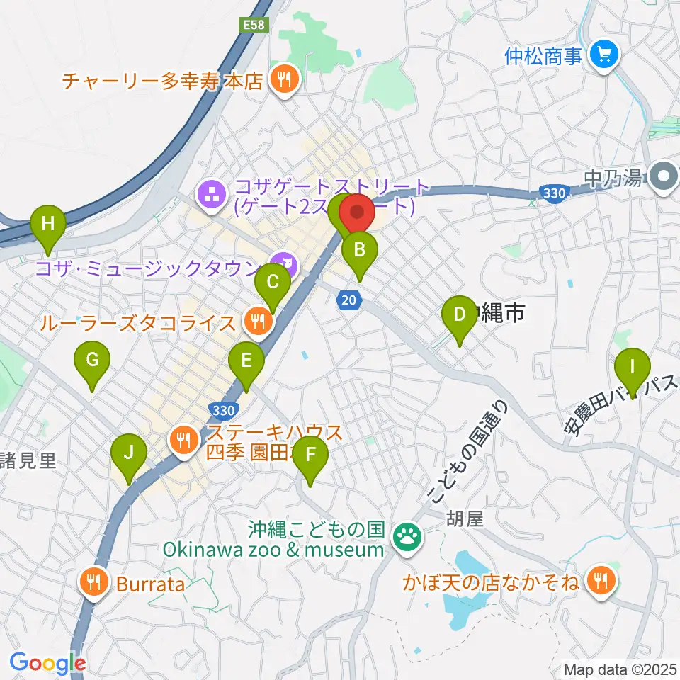 ZIGZAG周辺のコンビニエンスストア一覧地図