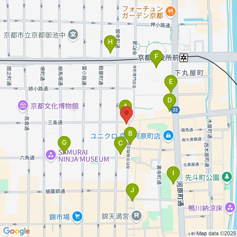 京都HAPPY JACK周辺のコンビニエンスストア一覧地図
