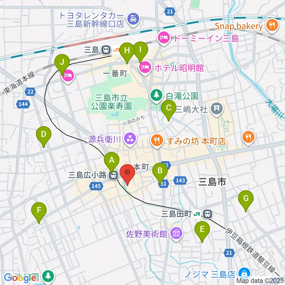 常林寺 白瀧観音堂ホール周辺のコンビニエンスストア一覧地図