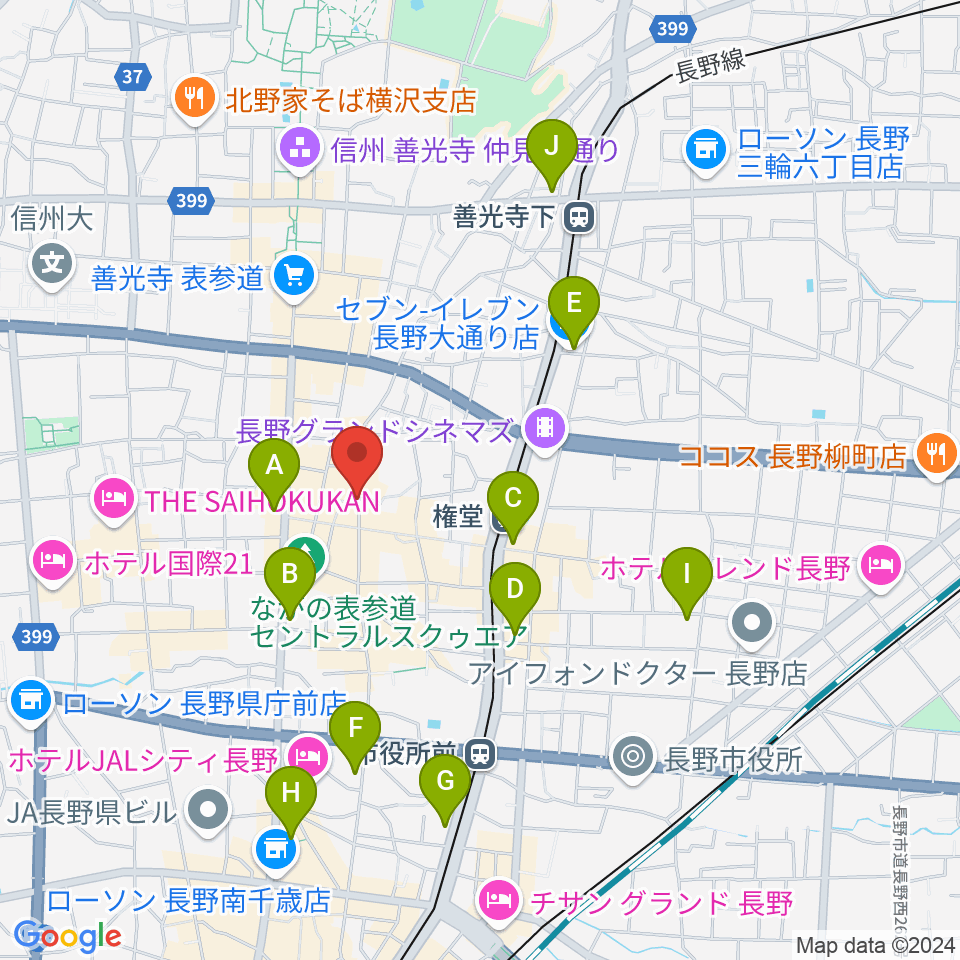 インディア・ザ・ロック周辺のコンビニエンスストア一覧地図