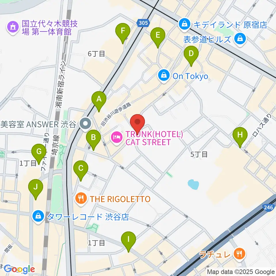 GLOCAL RECORDS周辺のコンビニエンスストア一覧地図