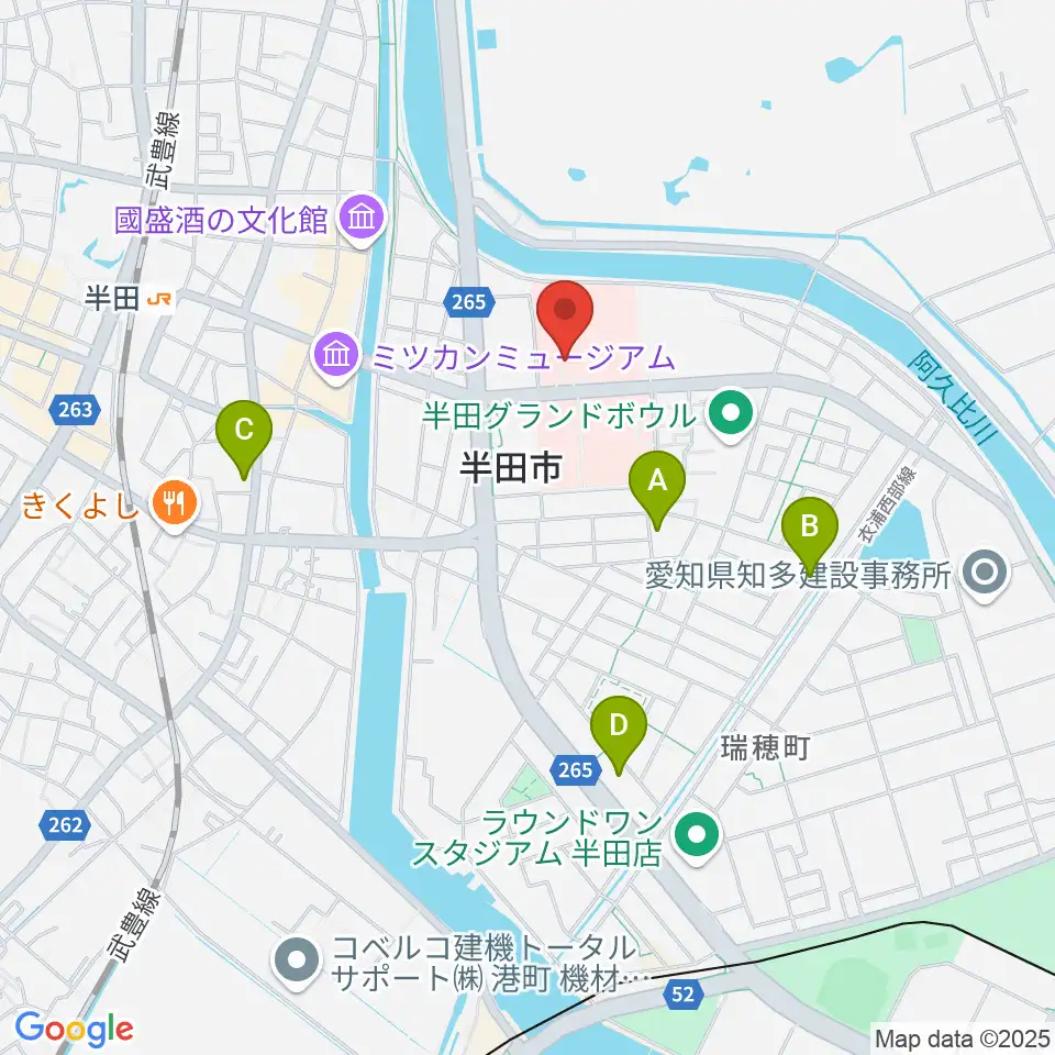 アイプラザ半田周辺のコンビニエンスストア一覧地図