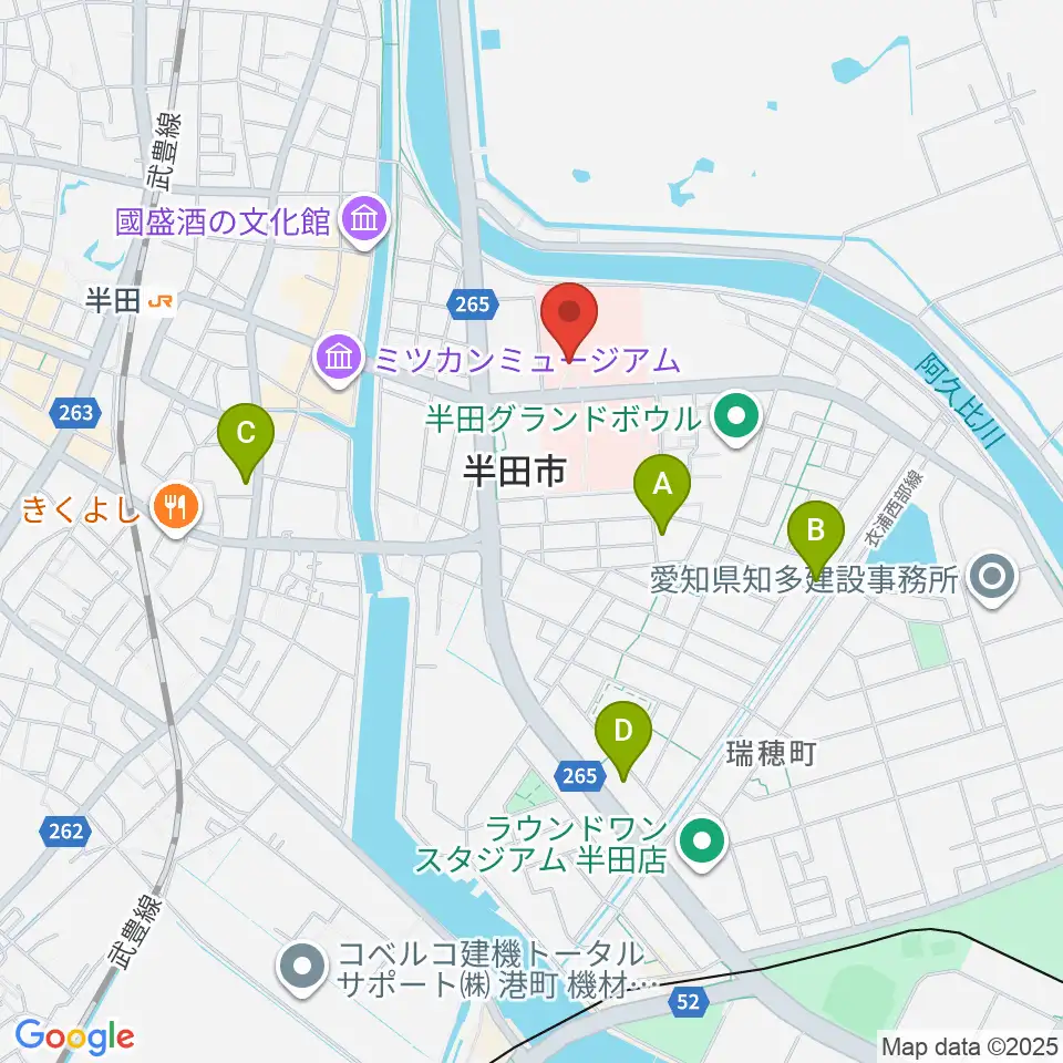 アイプラザ半田周辺のコンビニエンスストア一覧地図