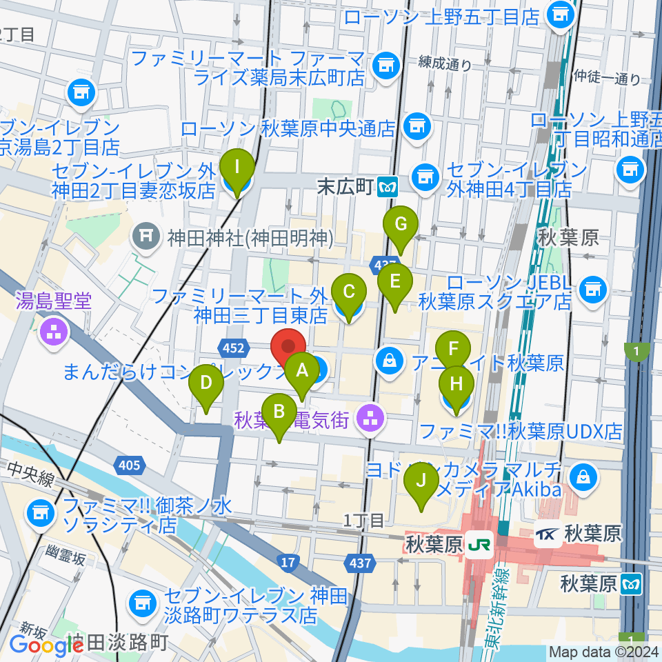 Twin Box周辺のコンビニエンスストア一覧地図