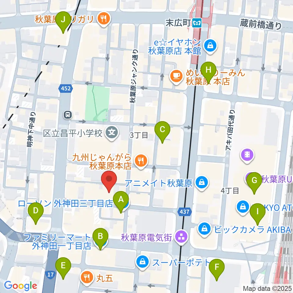 Twin Box周辺のコンビニエンスストア一覧地図