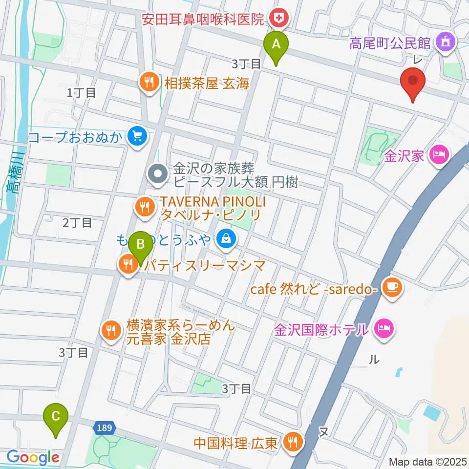 北村 箏・三弦教室周辺のコンビニエンスストア一覧地図