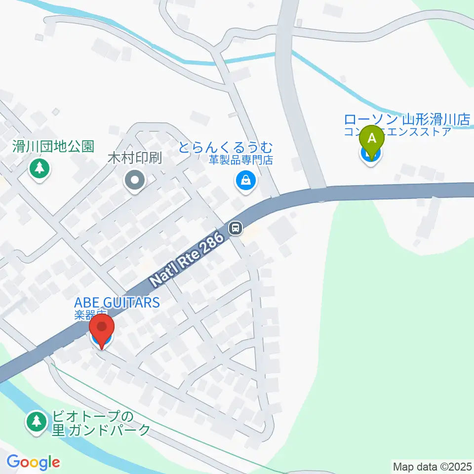 ABE GUITARS周辺のコンビニエンスストア一覧地図