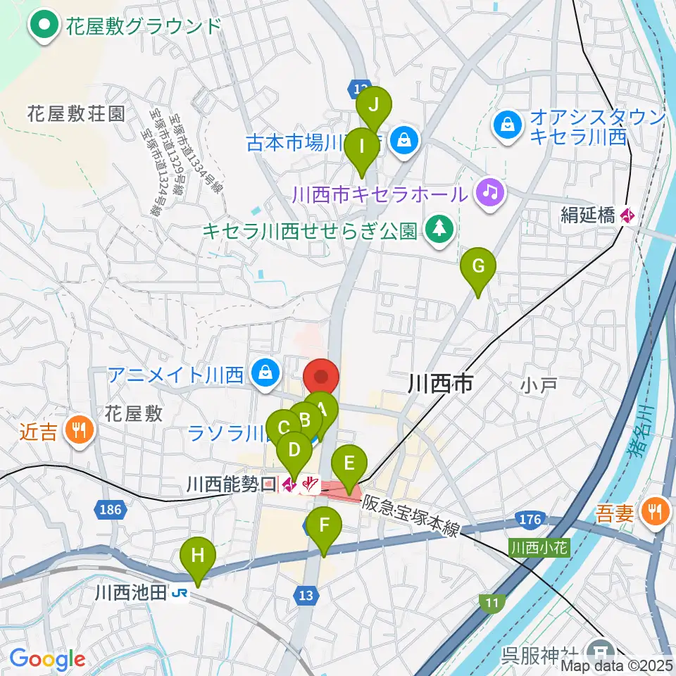 BEAT ON MUSIC SCHOOL周辺のコンビニエンスストア一覧地図