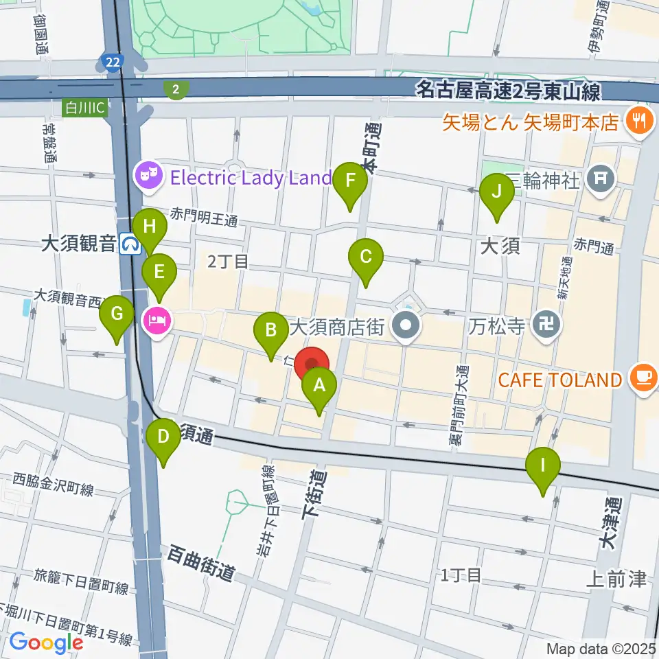 レコードショップZOO周辺のコンビニエンスストア一覧地図