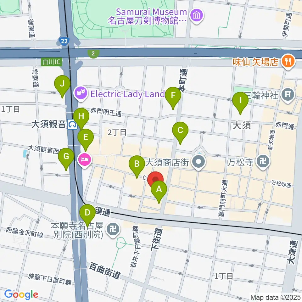 レコードショップZOO周辺のコンビニエンスストア一覧地図
