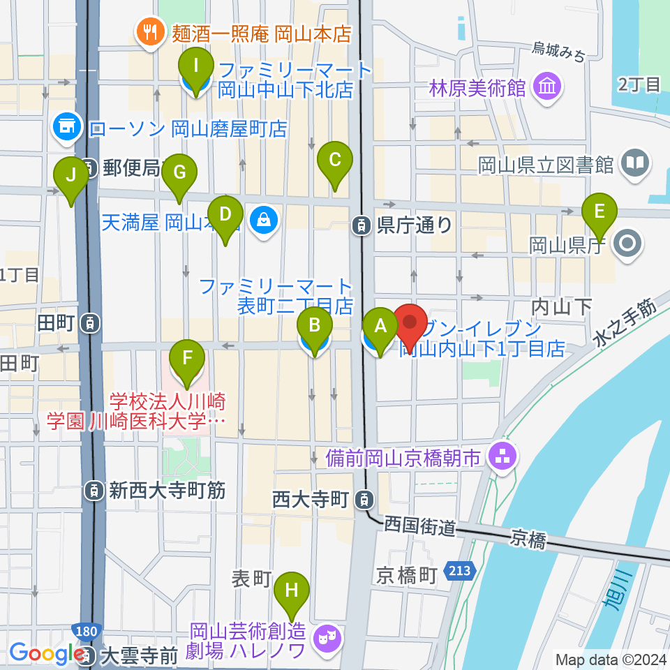 record shop DIG DIG周辺のコンビニエンスストア一覧地図