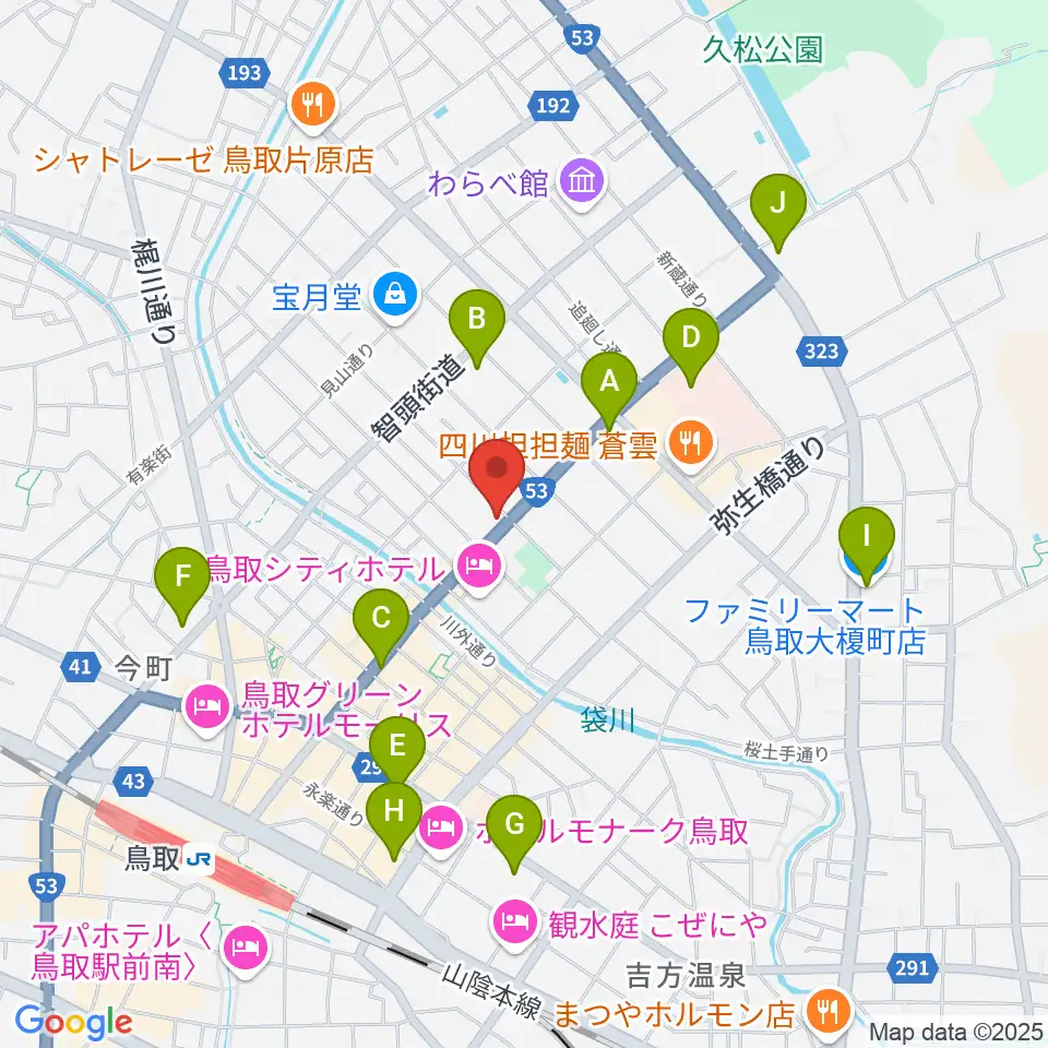 borzoi record周辺のコンビニエンスストア一覧地図