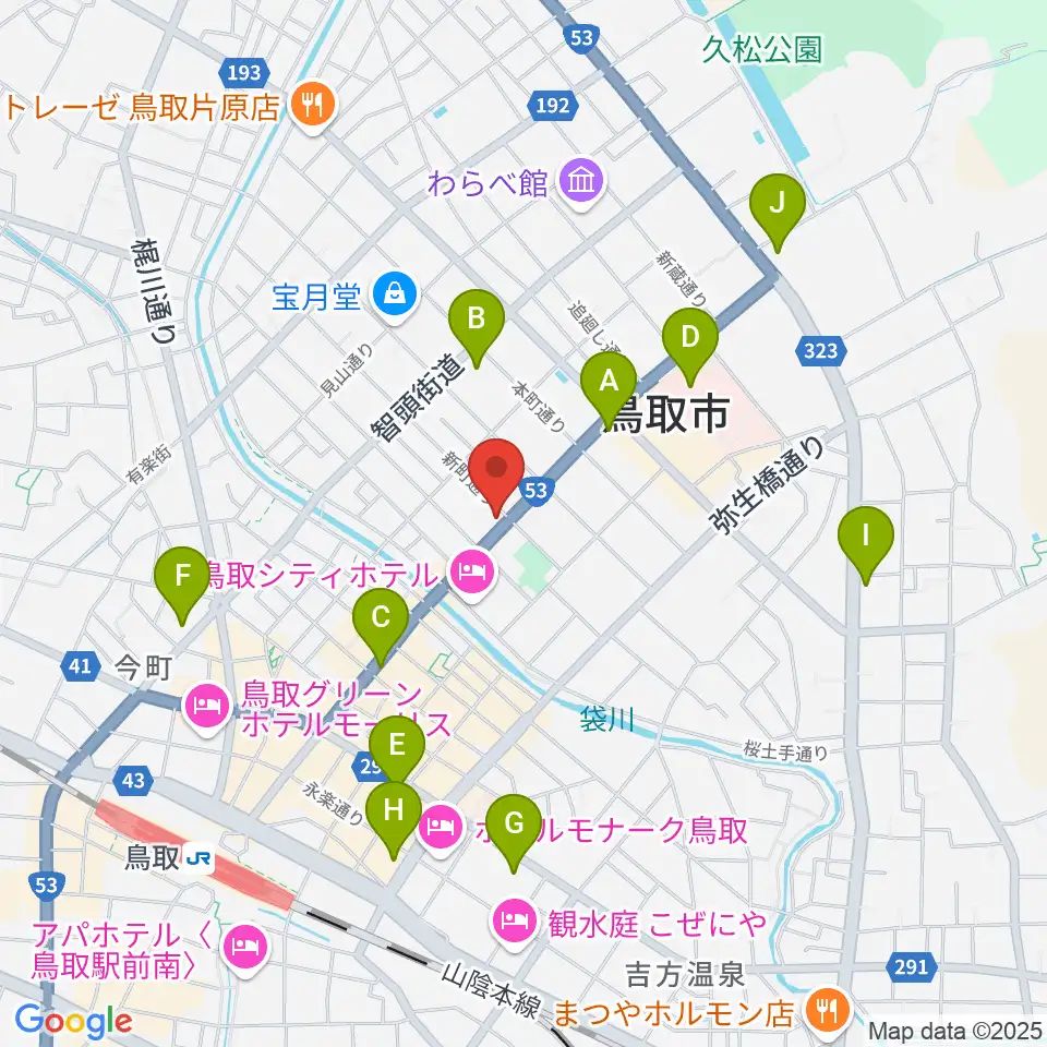 borzoi record周辺のコンビニエンスストア一覧地図