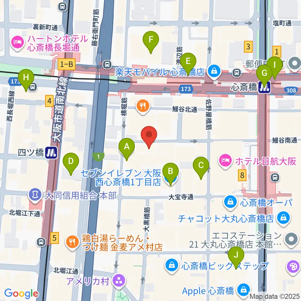 Root Down Records周辺のコンビニエンスストア一覧地図