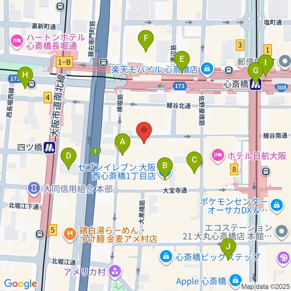 Root Down Records周辺のコンビニエンスストア一覧地図