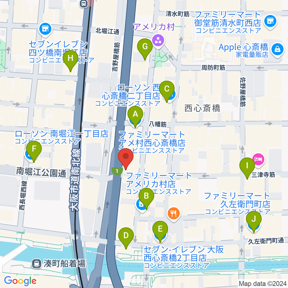 Groovenut Records周辺のコンビニエンスストア一覧地図