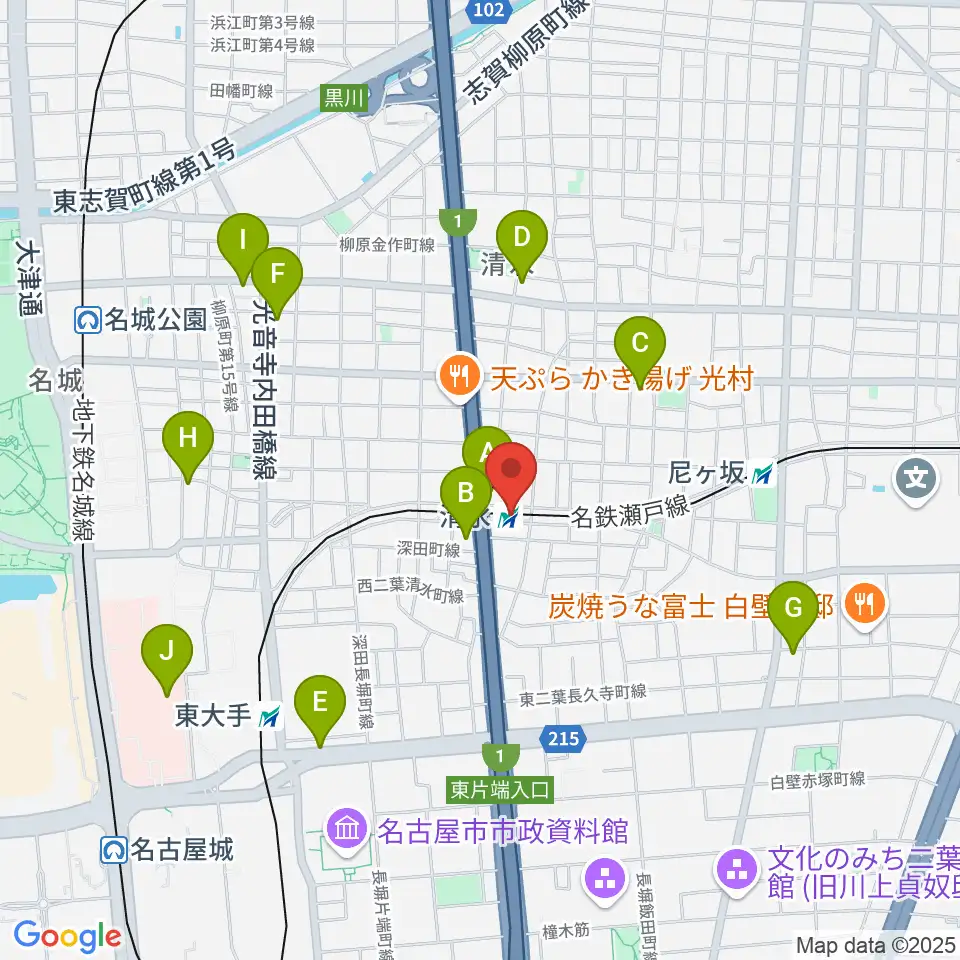STIFF SLACK周辺のコンビニエンスストア一覧地図