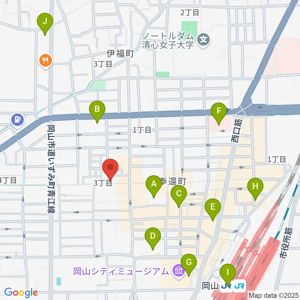 MEDEL MUSIC周辺のコンビニエンスストア一覧地図
