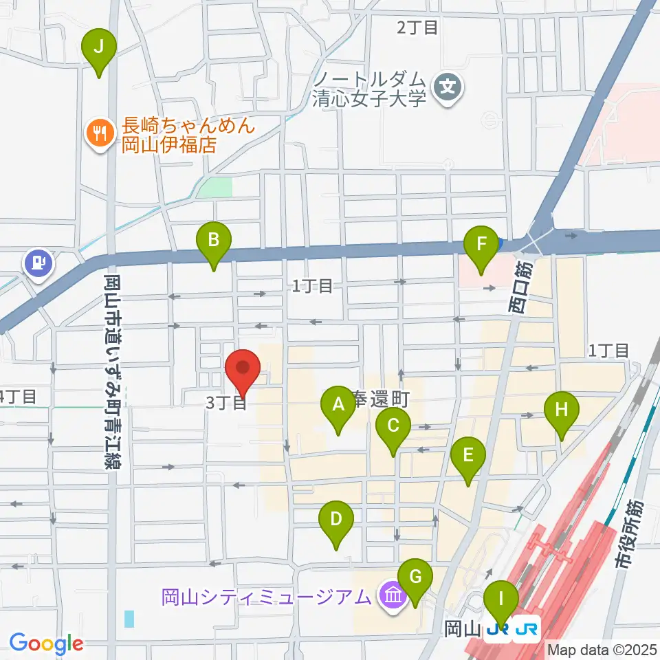 MEDEL MUSIC周辺のコンビニエンスストア一覧地図