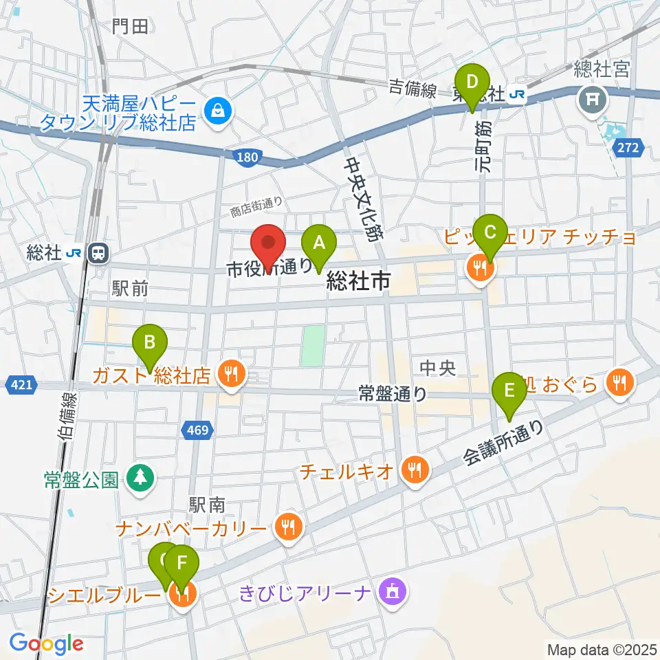 レコード屋 総社店周辺のコンビニエンスストア一覧地図
