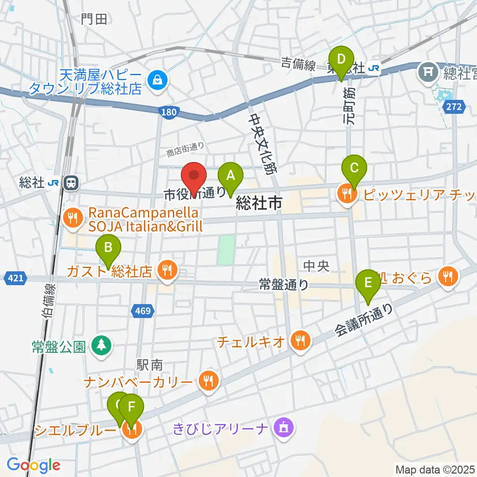 レコード屋 総社店周辺のコンビニエンスストア一覧地図
