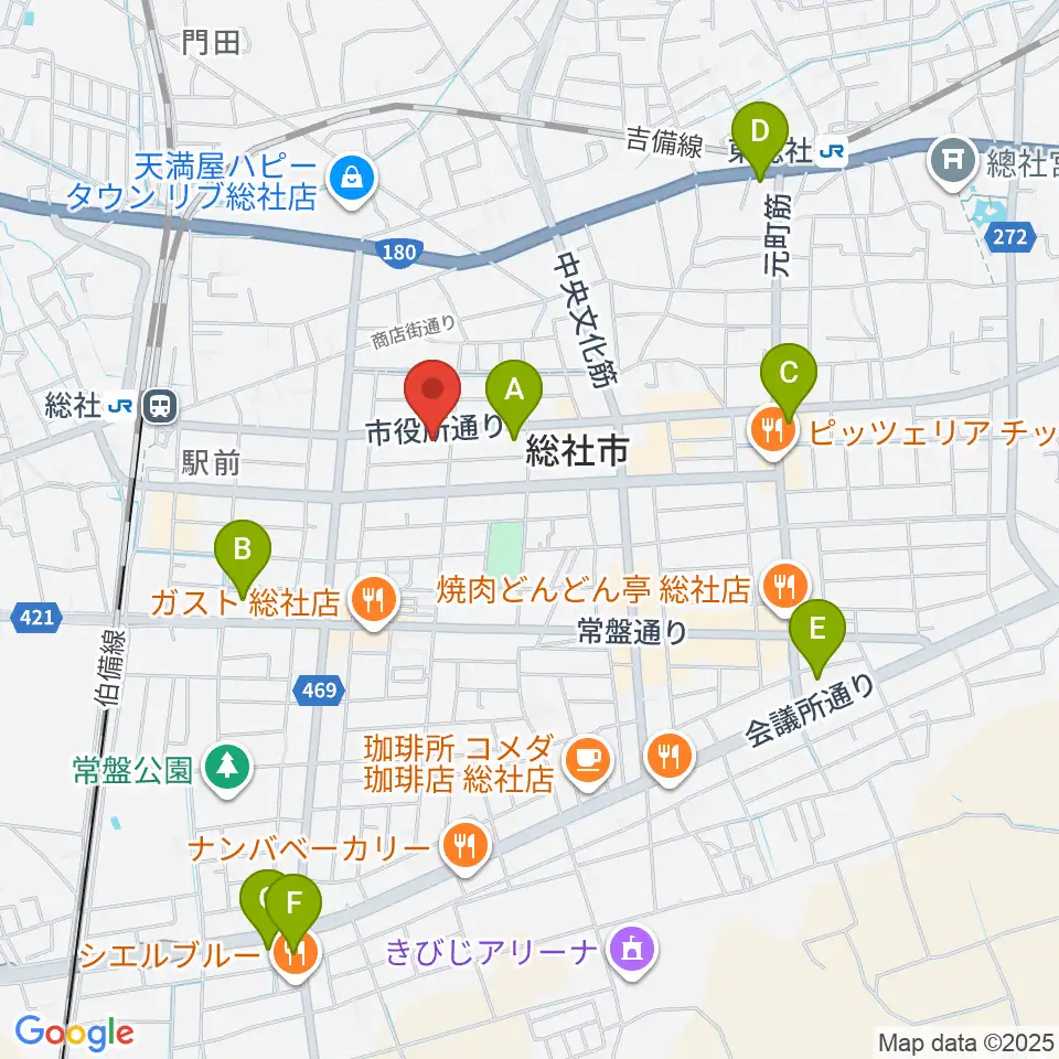 レコード屋 総社店周辺のコンビニエンスストア一覧地図