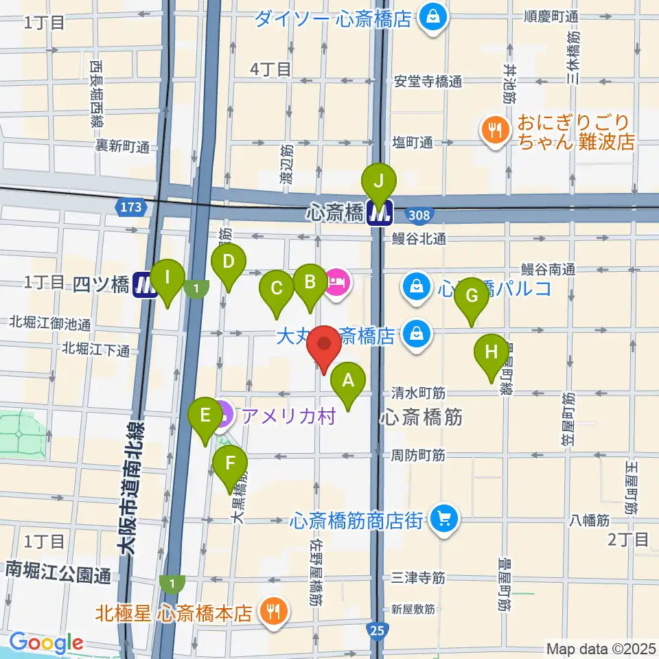VOXMUSIC周辺のコンビニエンスストア一覧地図