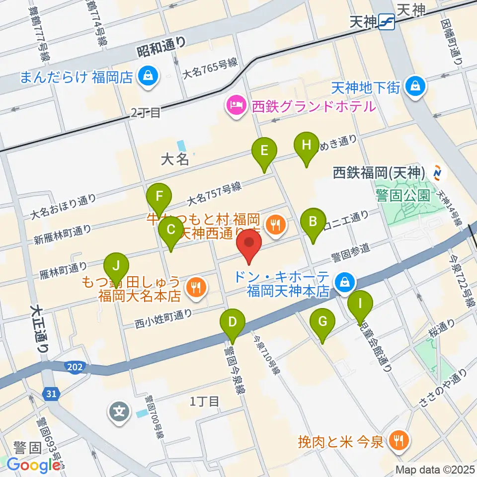 チクロマーケット周辺のコンビニエンスストア一覧地図