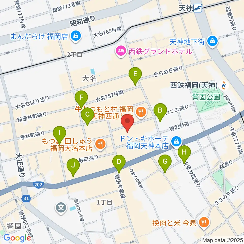 チクロマーケット周辺のコンビニエンスストア一覧地図