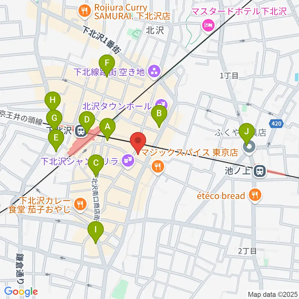 下北沢CLUB Que周辺のコンビニエンスストア一覧地図