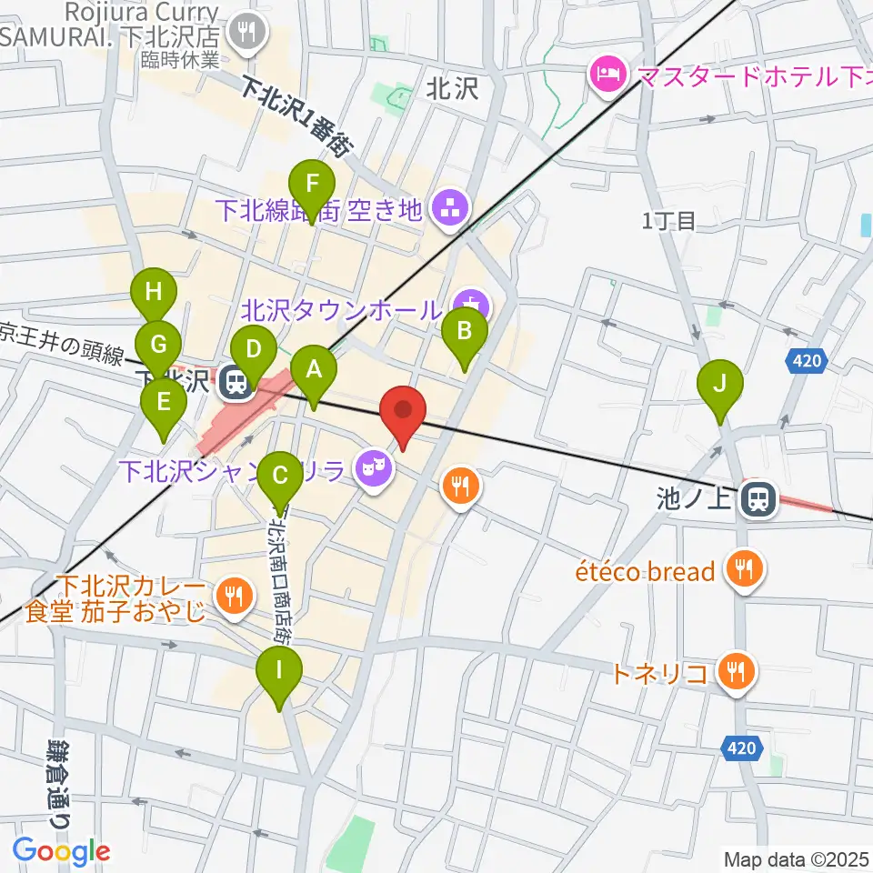 下北沢CLUB Que周辺のコンビニエンスストア一覧地図