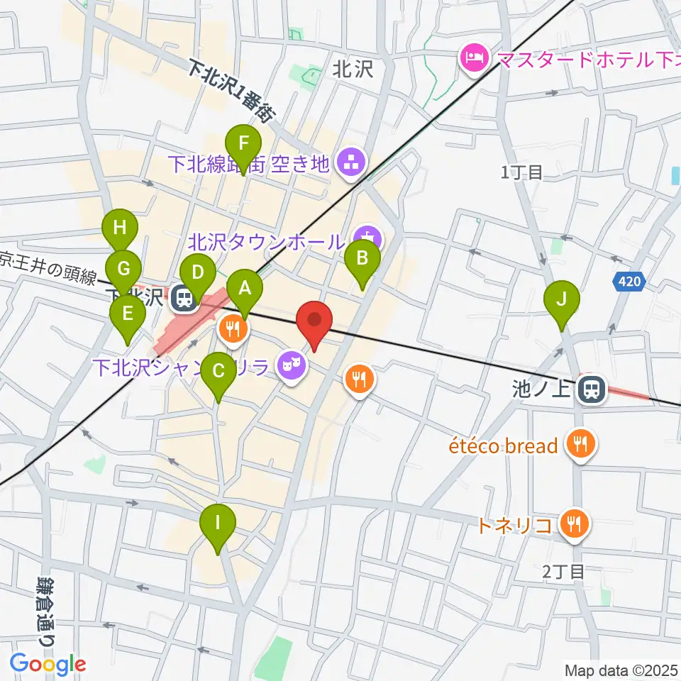 下北沢CLUB Que周辺のコンビニエンスストア一覧地図