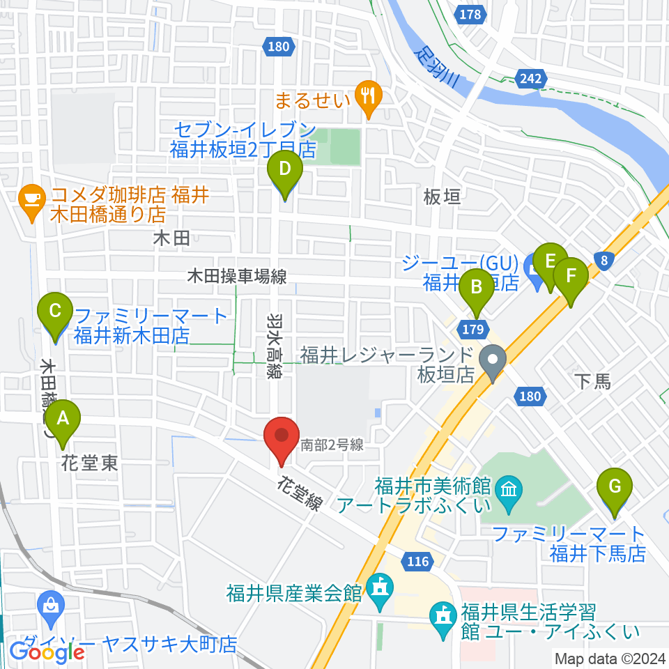 フラミンゴレコーズ周辺のコンビニエンスストア一覧地図