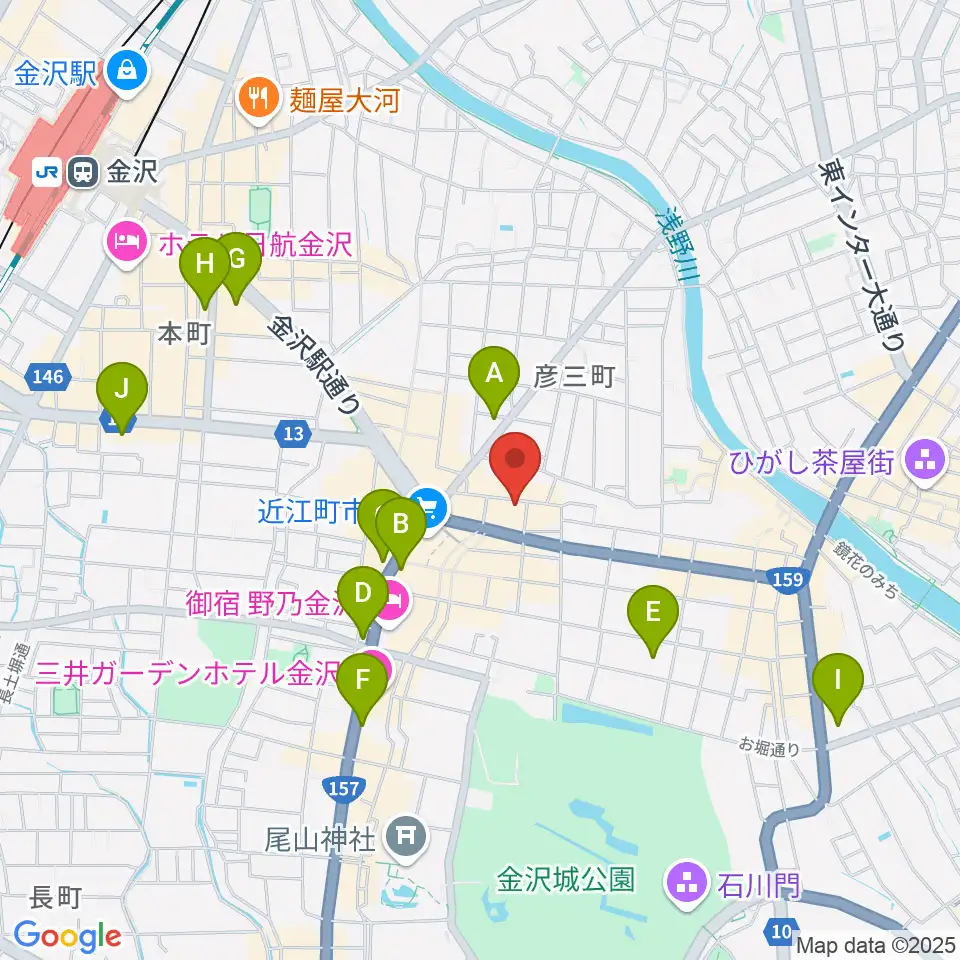 レコード・ジャングル周辺のコンビニエンスストア一覧地図
