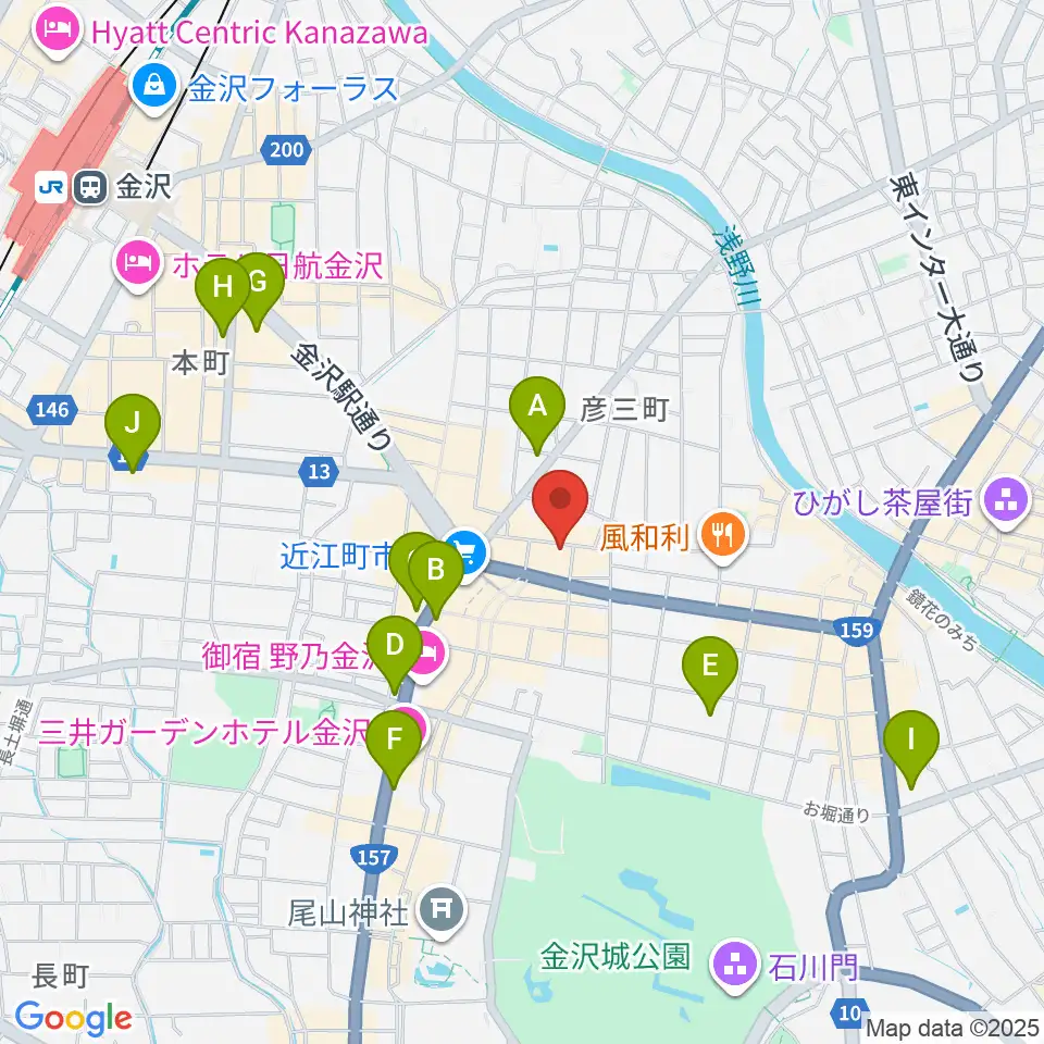 レコード・ジャングル周辺のコンビニエンスストア一覧地図