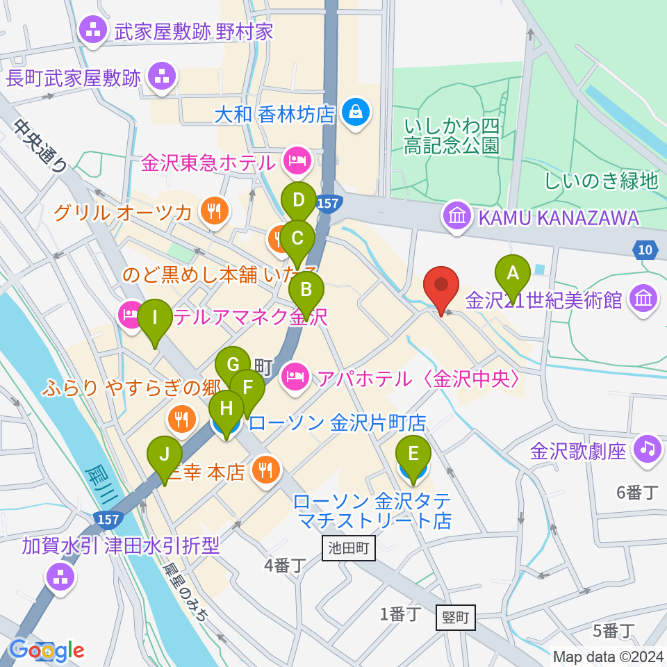 レコード・ビーチパーティ周辺のコンビニエンスストア一覧地図