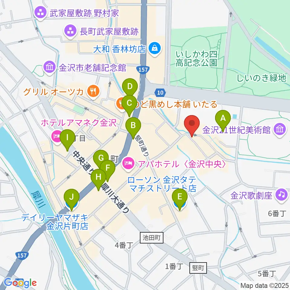 レコード・ビーチパーティ周辺のコンビニエンスストア一覧地図