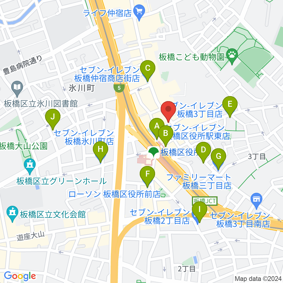 ドリームズカフェ周辺のコンビニエンスストア一覧地図