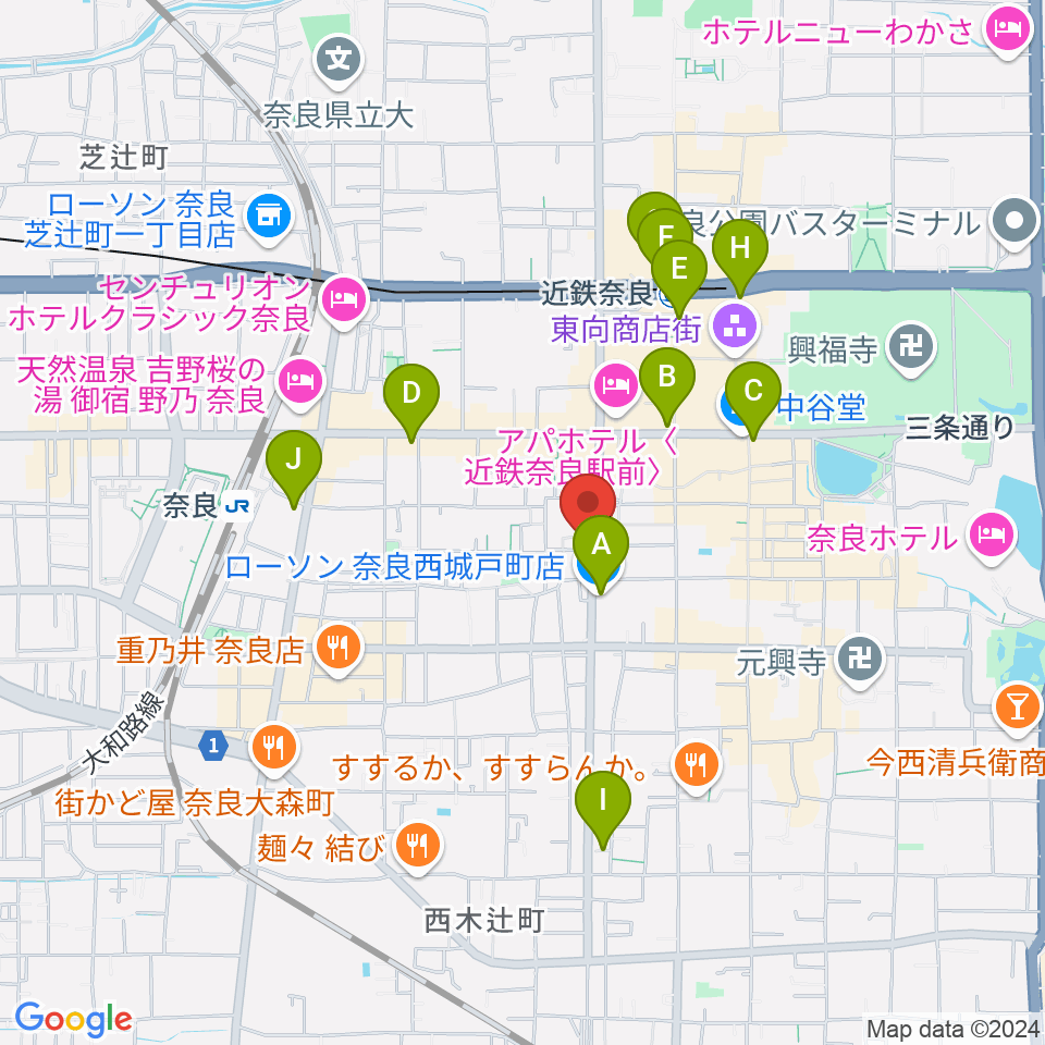 THROAT RECORDS周辺のコンビニエンスストア一覧地図