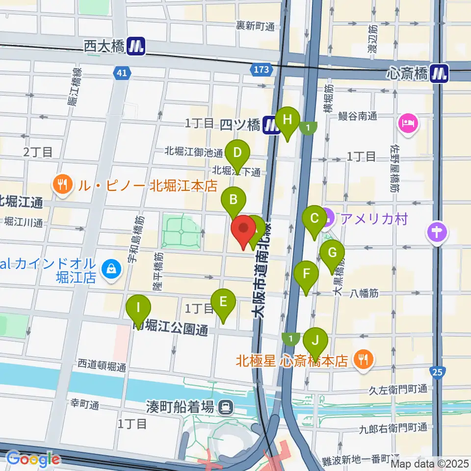 FLAKE RECORDS周辺のコンビニエンスストア一覧地図